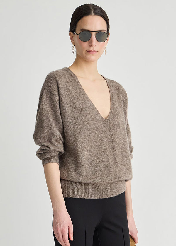 Apiece Apart Silk Cashmere V-Neck